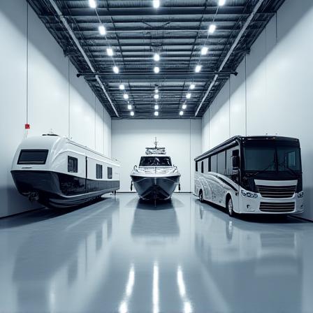 Premium boat and RV storage bays